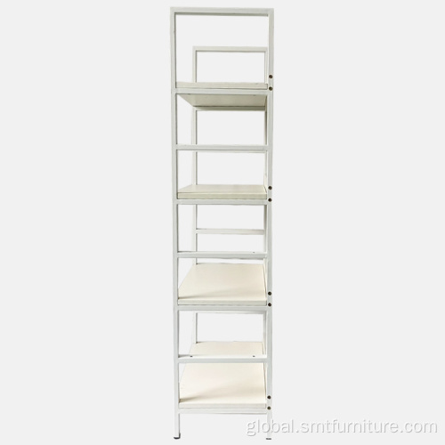 China 4 Layer Metal Leaning Ladder Shelf Bookcase Manufactory